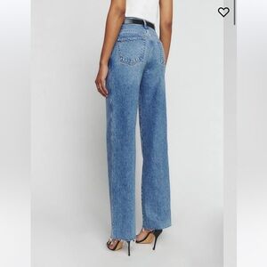 Reformation Blue Straight Leg Jeans